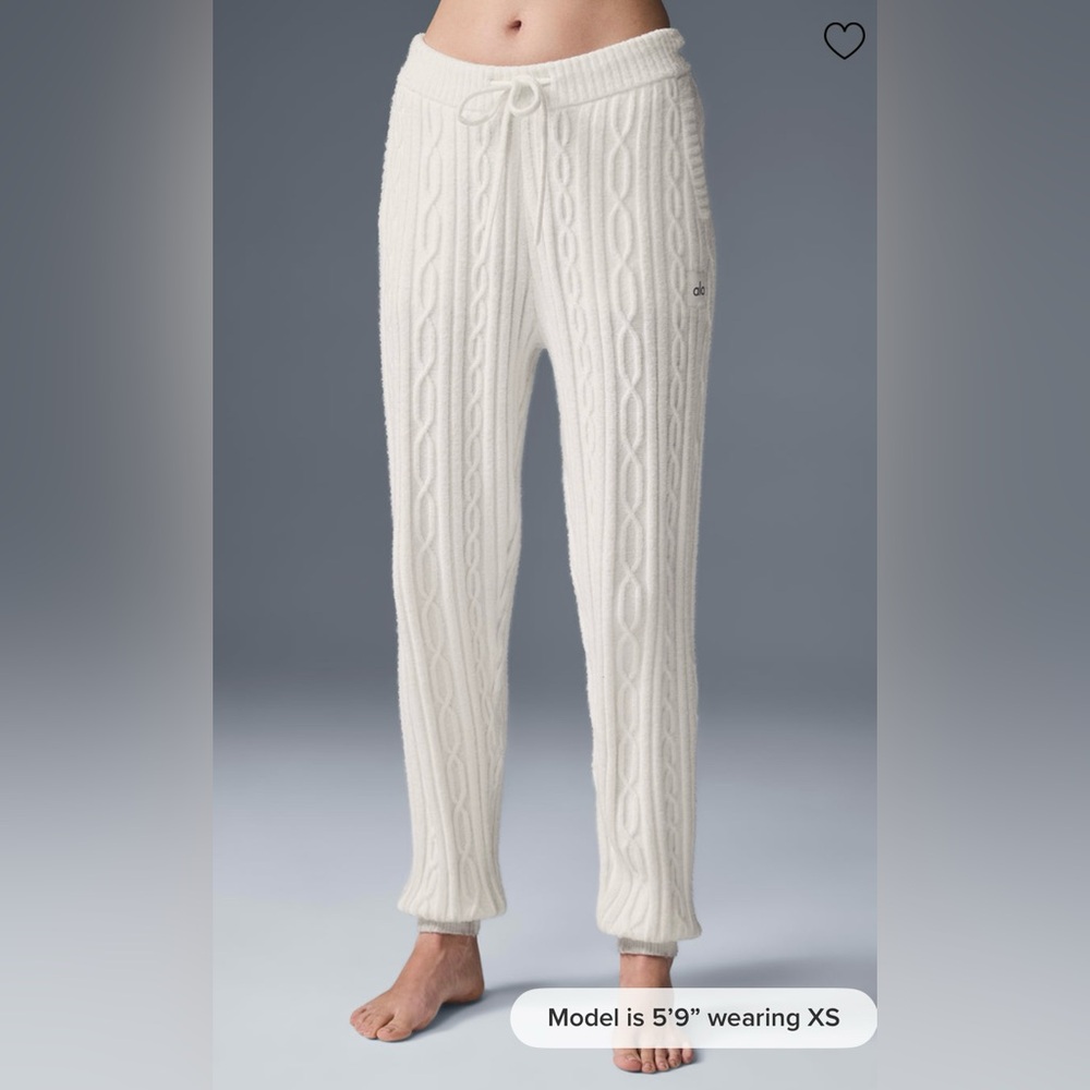 Alo Yoga Cable Knit Winter Bliss Pant NWT